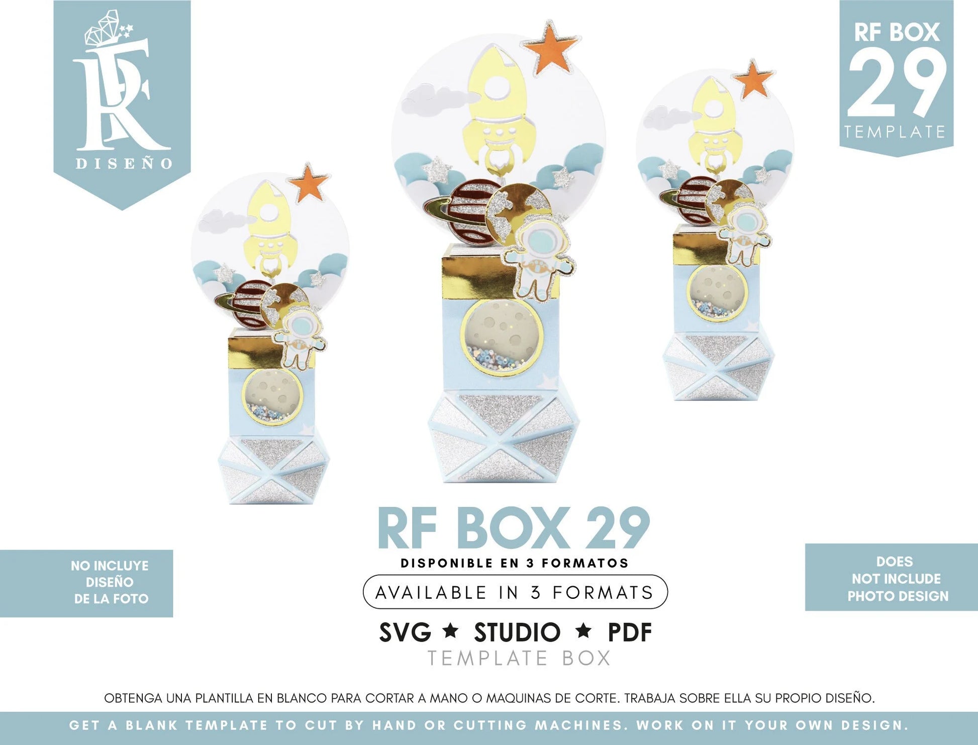 RF BOX 29 - Template box - Does not include the photo design