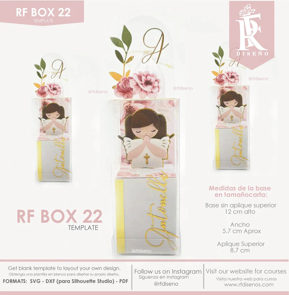 RF BOX 22 - Digital Template Box - Does not include the photo design