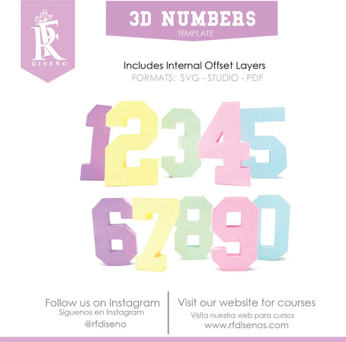 3D NUMBER PAPERCRAFT