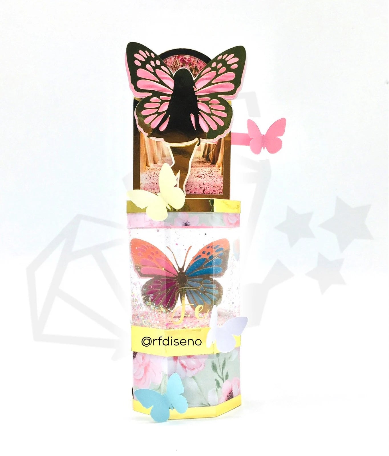 RF BOX 25- Template Digital Box - Does not include the photo design. Papercraft box / Paper Box / Box Paper