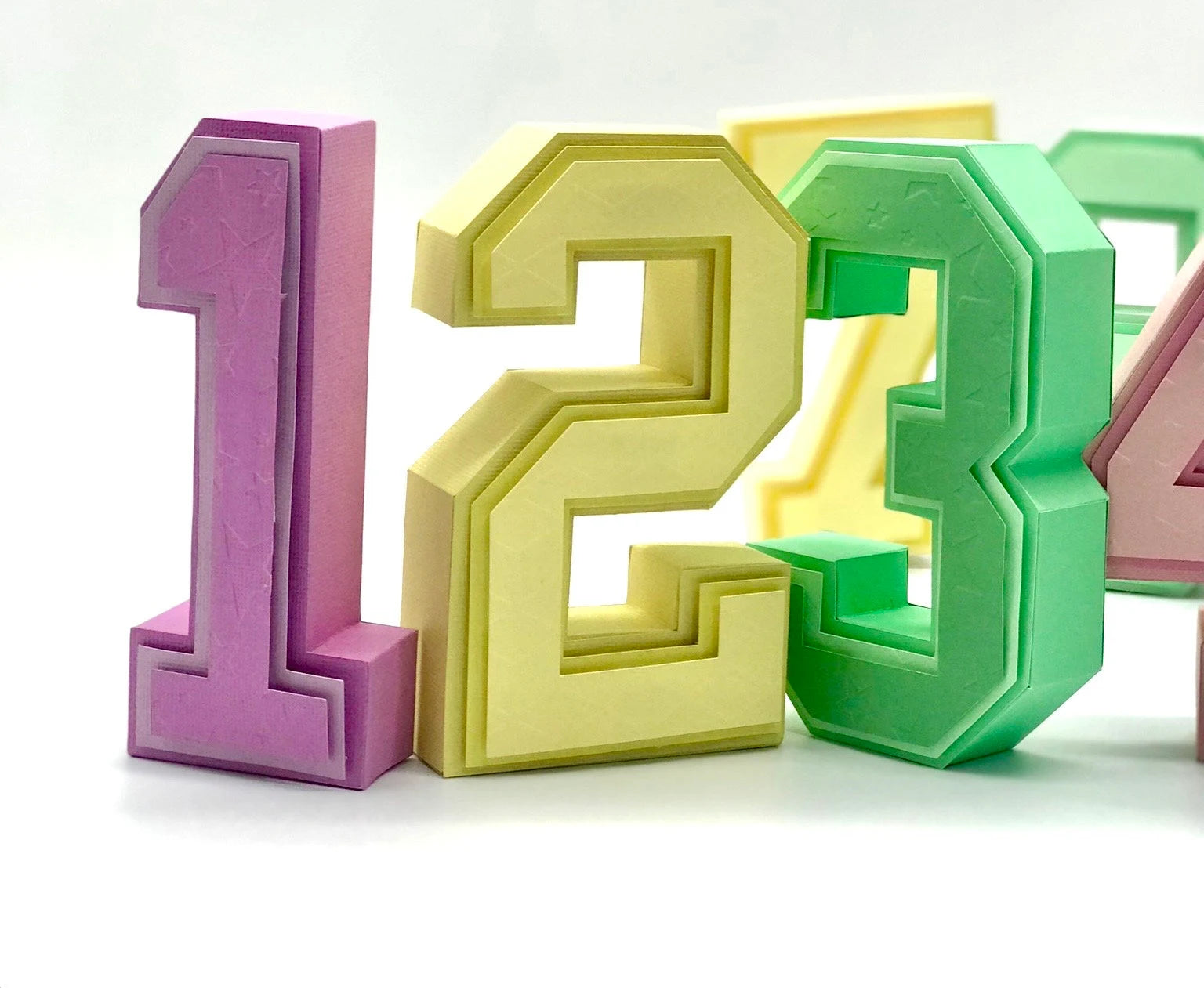 3D NUMBER PAPERCRAFT