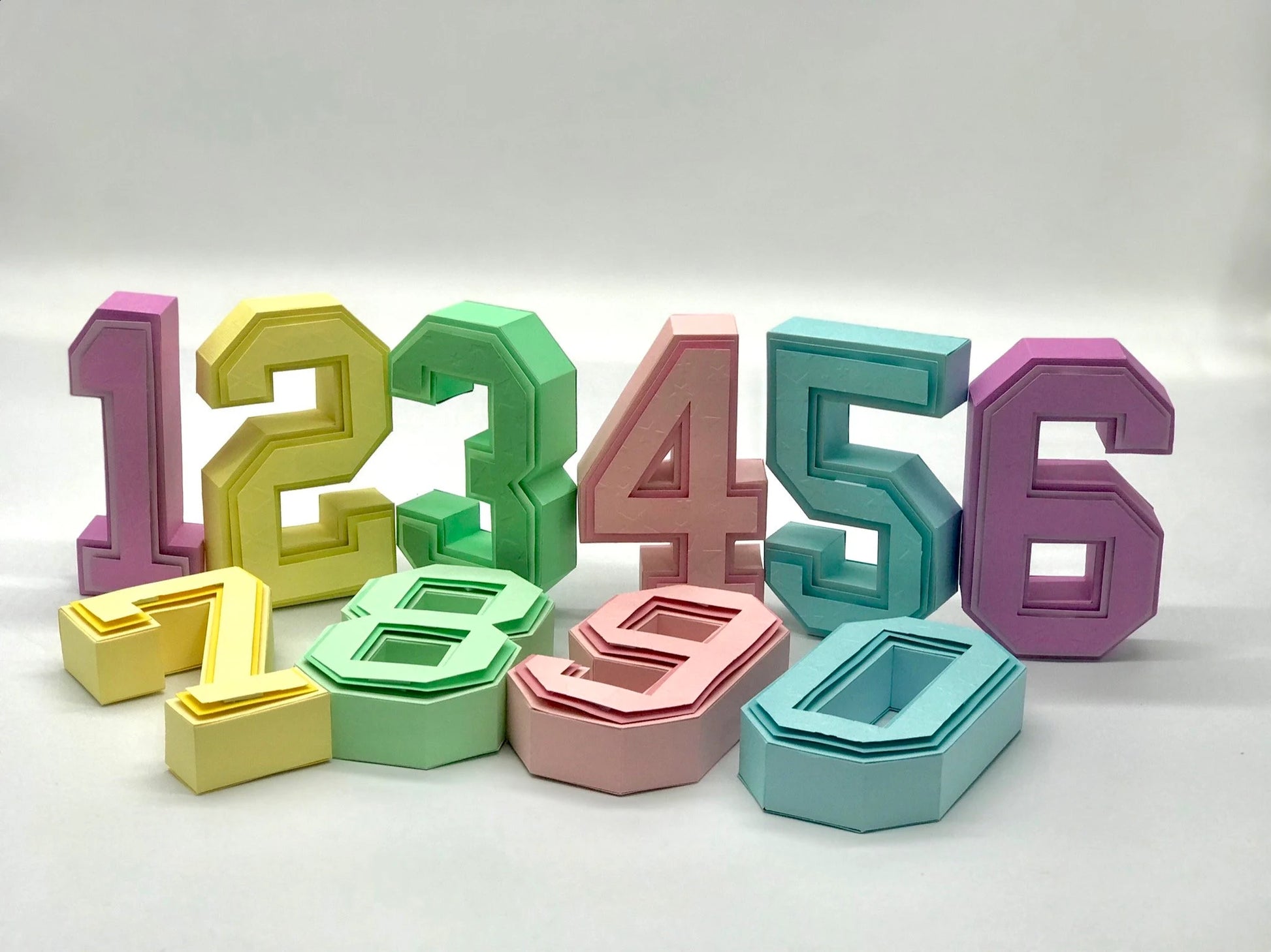 3D NUMBER PAPERCRAFT