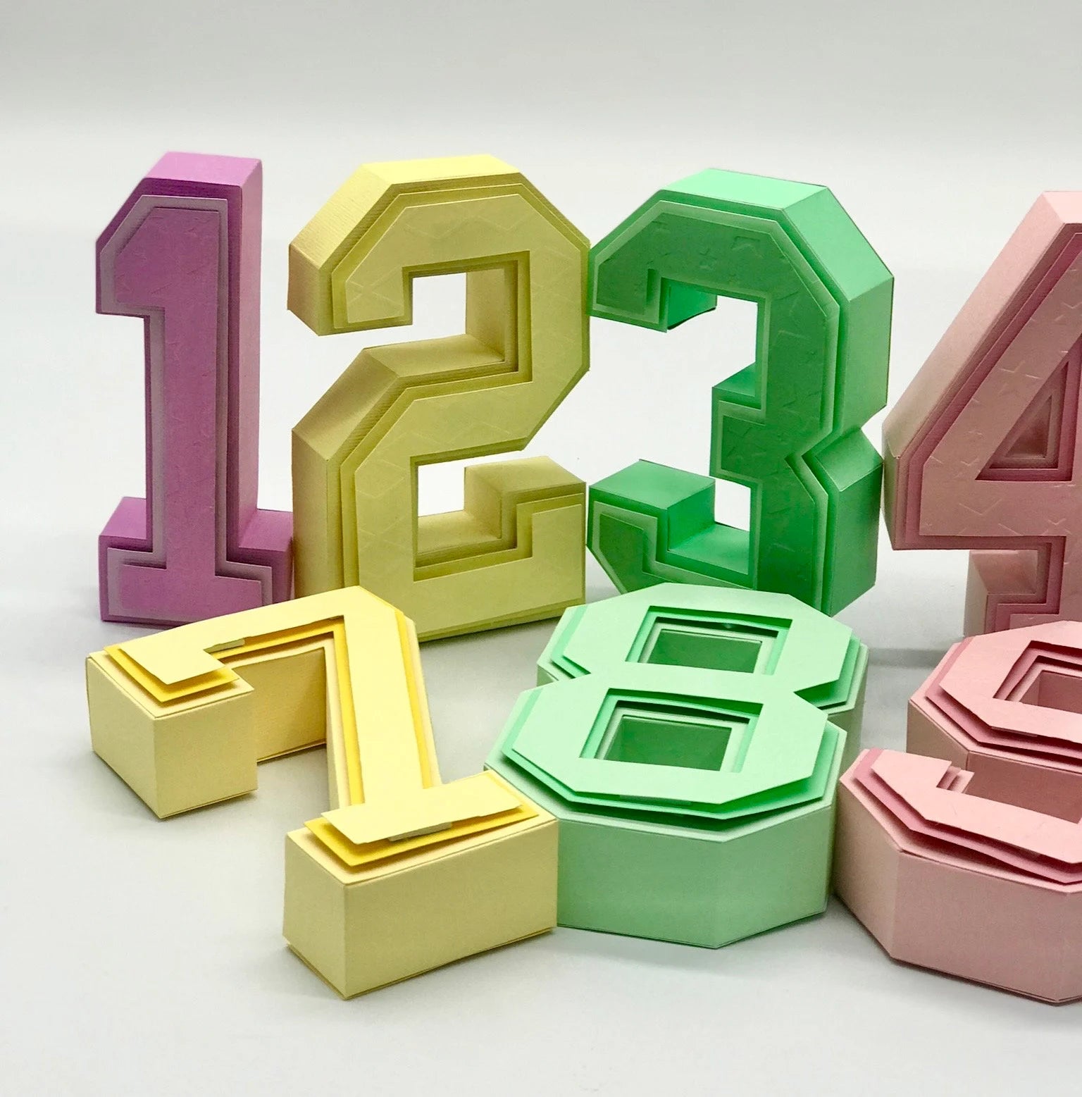 3D NUMBER PAPERCRAFT