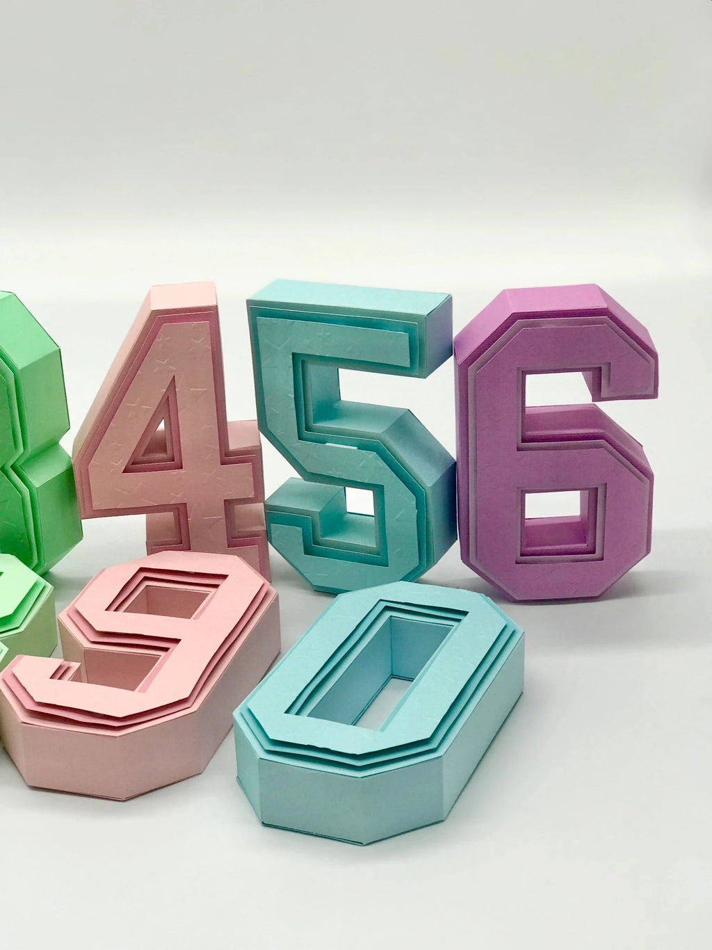 3D NUMBER PAPERCRAFT