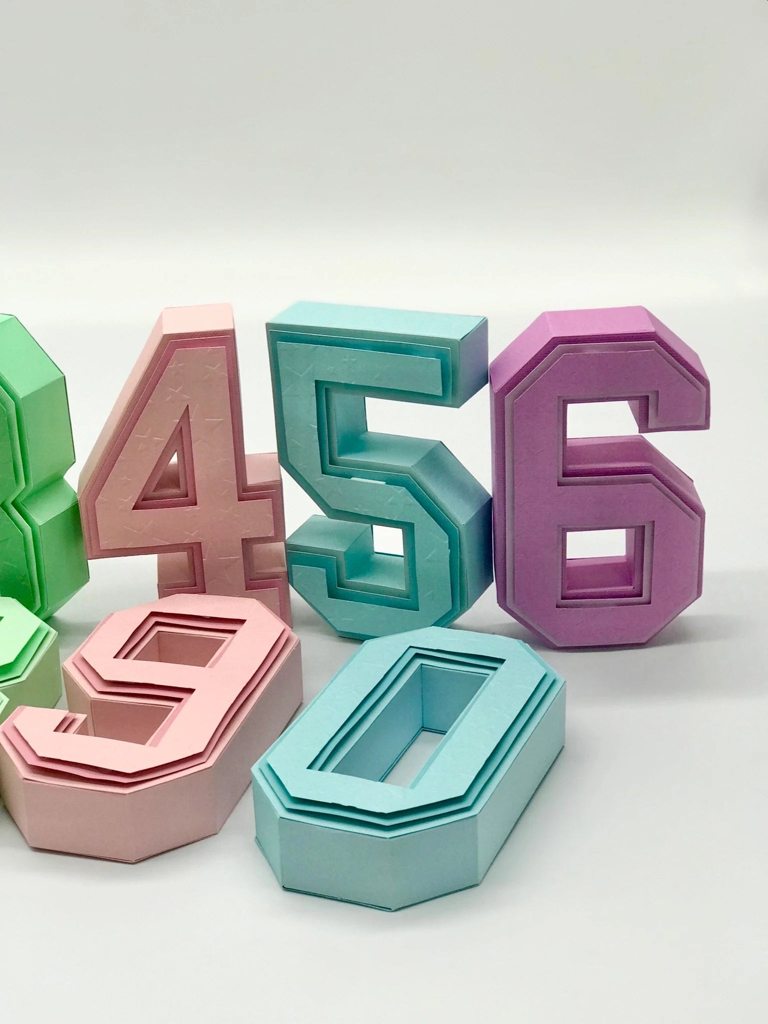 3D NUMBER PAPERCRAFT